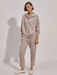 Varley Hawley Half Zip - Taupe Marl Sleepwear - Other Sleepwear - Loungewear by Varley | Grace the Boutique