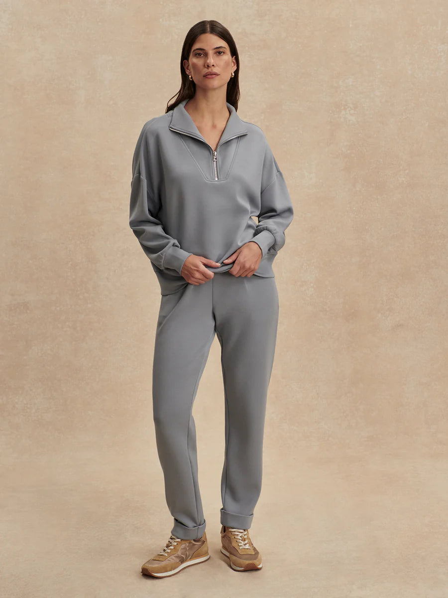 Varley Hawley Half Zip - Wind Blue