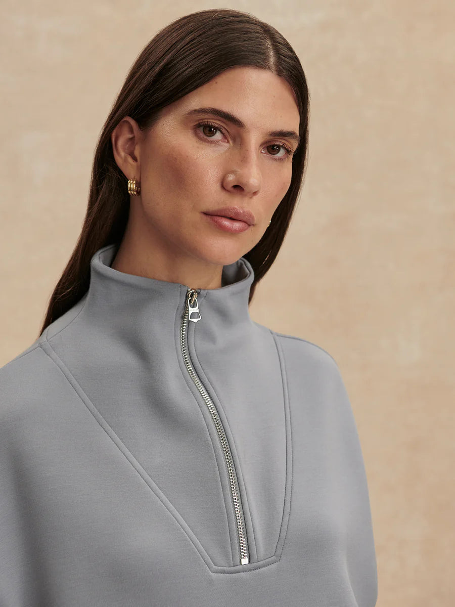 Varley Hawley Half Zip - Wind Blue