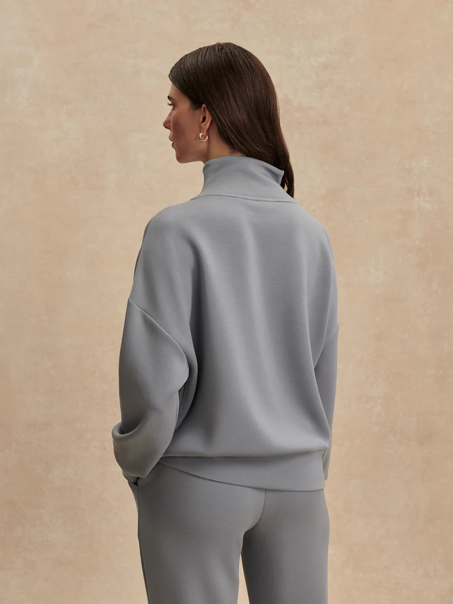 Varley Hawley Half Zip - Wind Blue