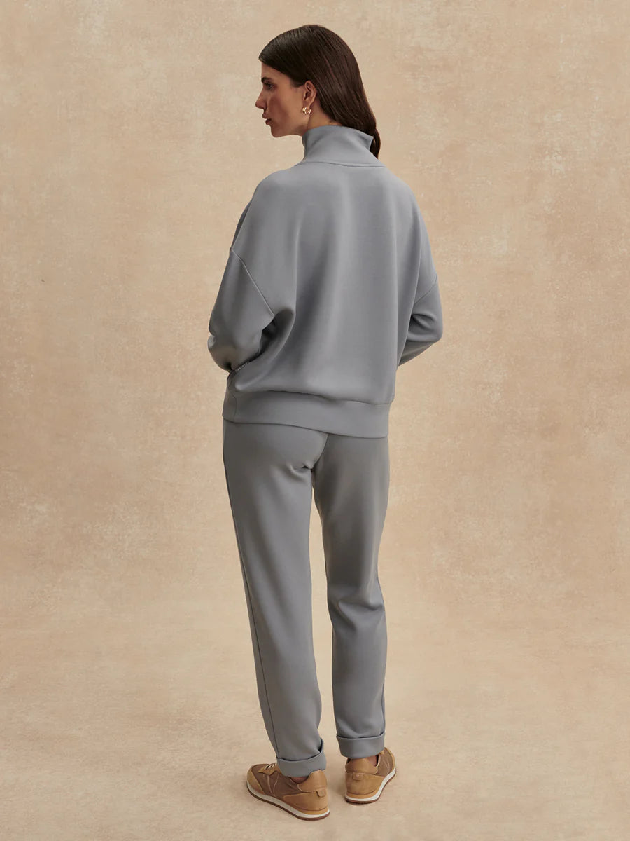 Varley Hawley Half Zip - Wind Blue