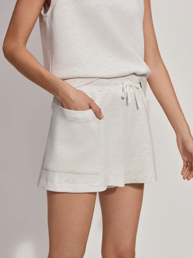 Varley Isabella Mid Rise Short - Ivory Marl Sleepwear - Other Sleepwear - Loungewear by Varley | Grace the Boutique