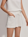 Varley Isabella Mid Rise Short - Ivory Marl Sleepwear - Other Sleepwear - Loungewear by Varley | Grace the Boutique