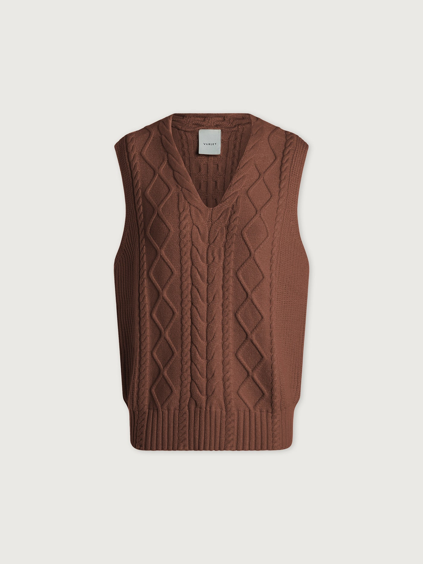 Varley Kay Knit Vest - Deep Taupe