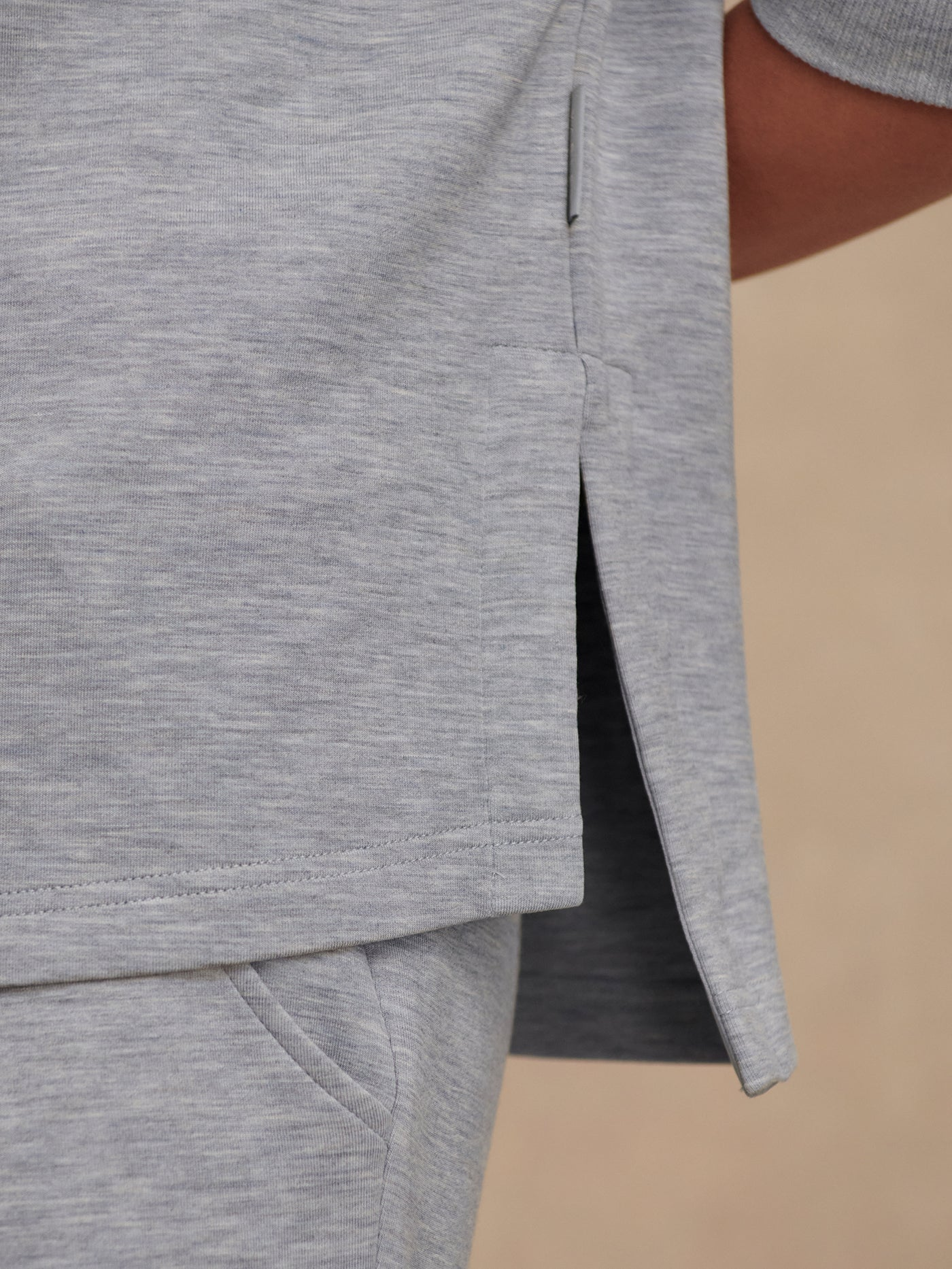 Varley Larson Half Zip - Mid Blue Marl