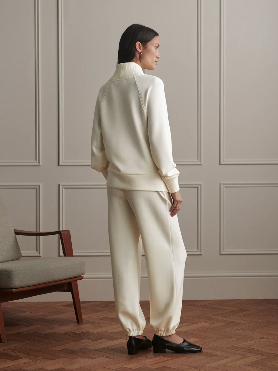 Varley Macie Zip Hem Sweater - Pristine