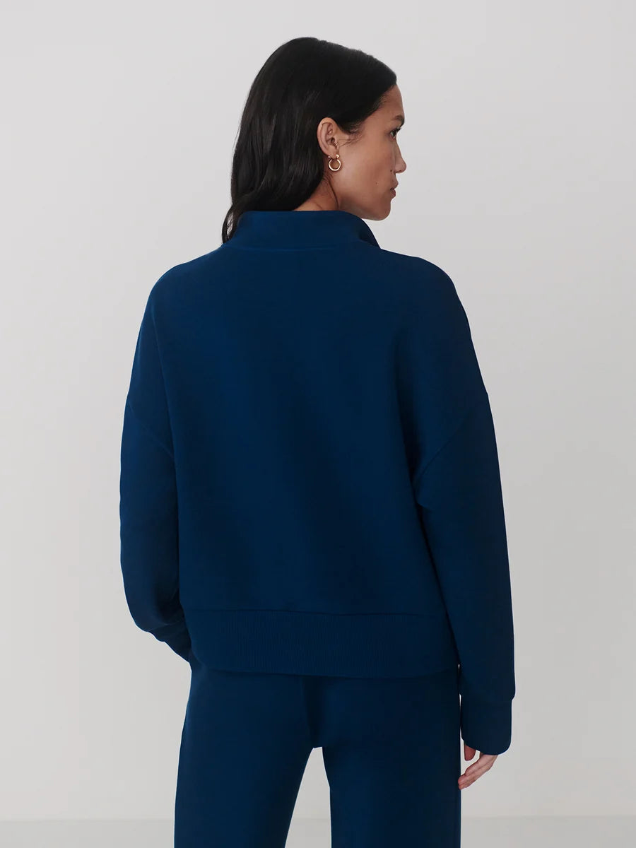 Varley Mavis Mock Neck - Sea Blue