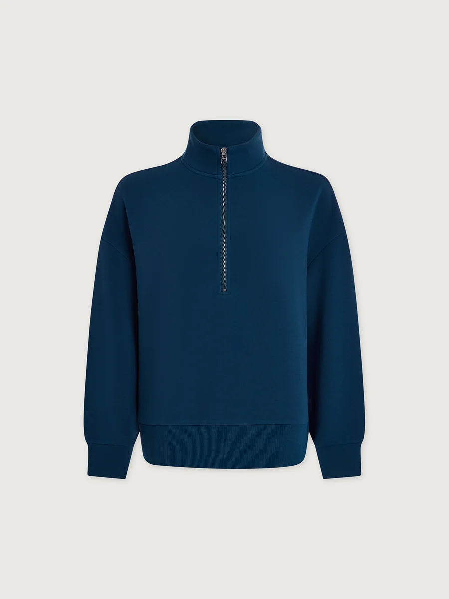 Varley Mavis Mock Neck - Sea Blue