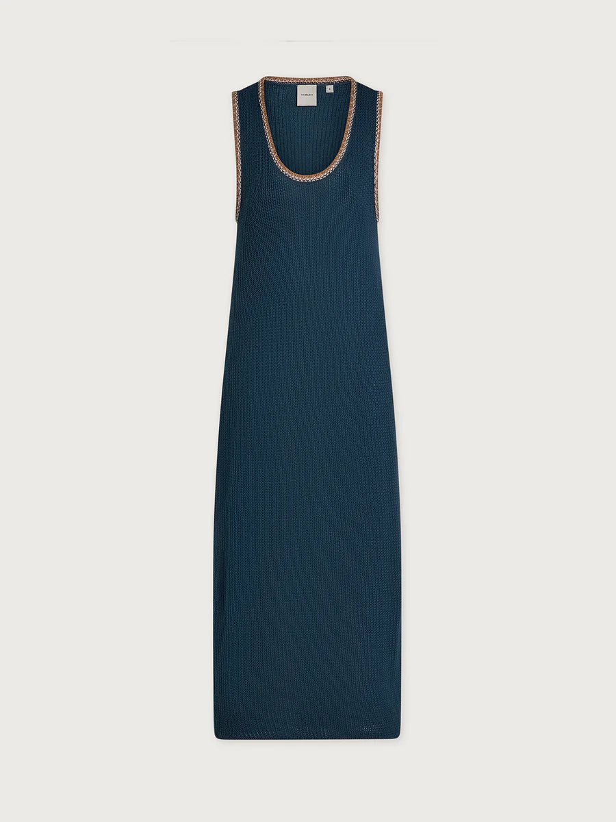 Varley Mikel Knit Dress - Heron Blue