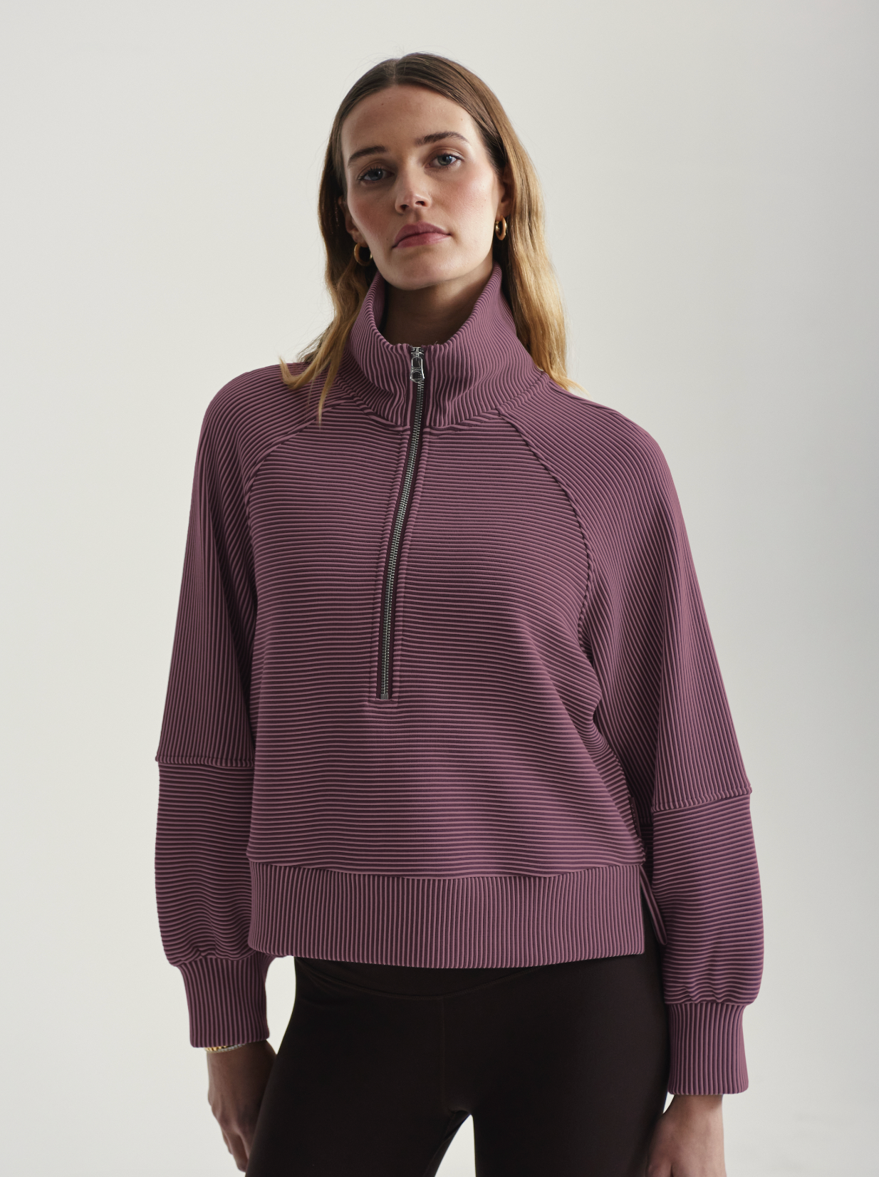 Varley Milano Half Zip 2.0 - Sassafrass/Mauve