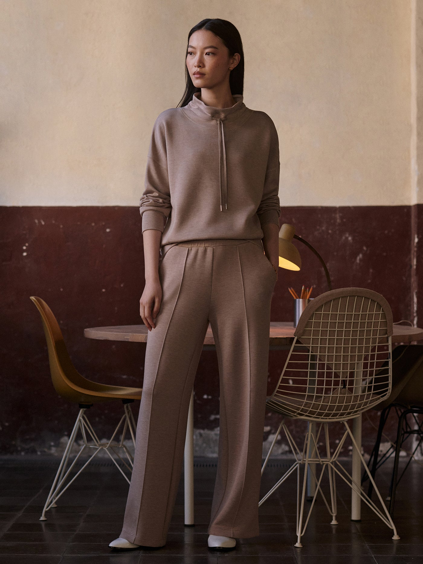 Varley Oakdale Sweater - Taupe Marl