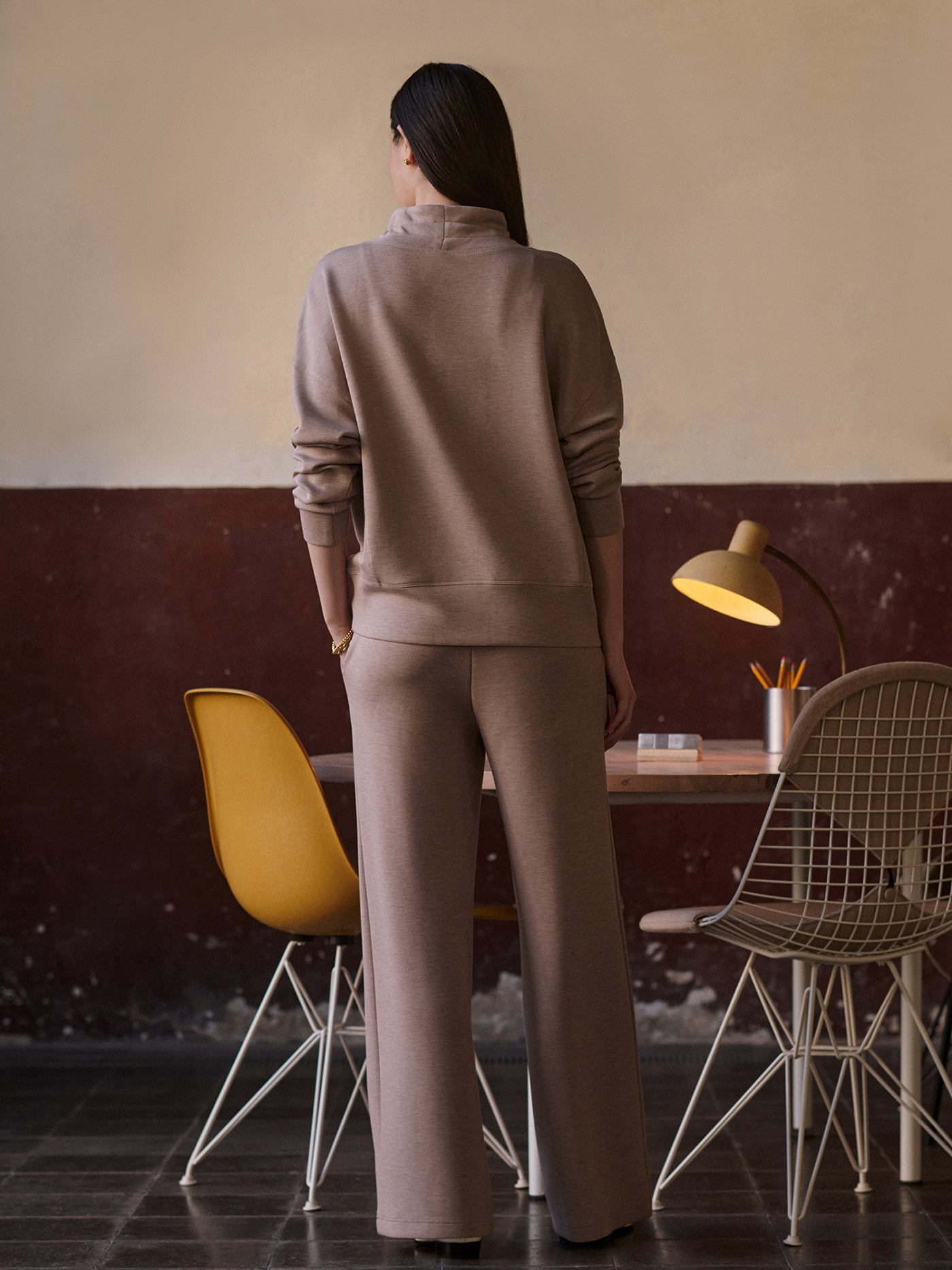 Varley Oakdale Sweater - Taupe Marl