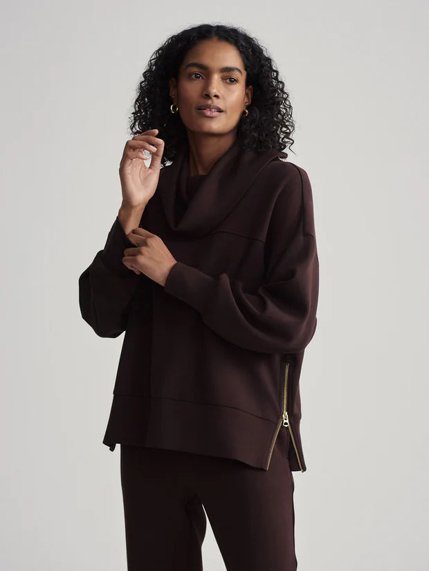 Varley Priya Longline Sweater - Coffee Bean Sleepwear - Other Sleepwear - Loungewear by Varley | Grace the Boutique