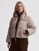 Varley Reggie Cable Knit Puffer - Light Taupe Clothing - Outerwear - Coats by Varley | Grace the Boutique