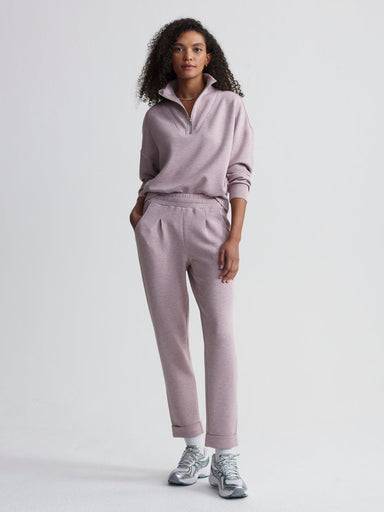 Varley Rolled Cuff Pant 28.5” - Mauve Marl Sleepwear - Other Sleepwear - Loungewear by Varley | Grace the Boutique