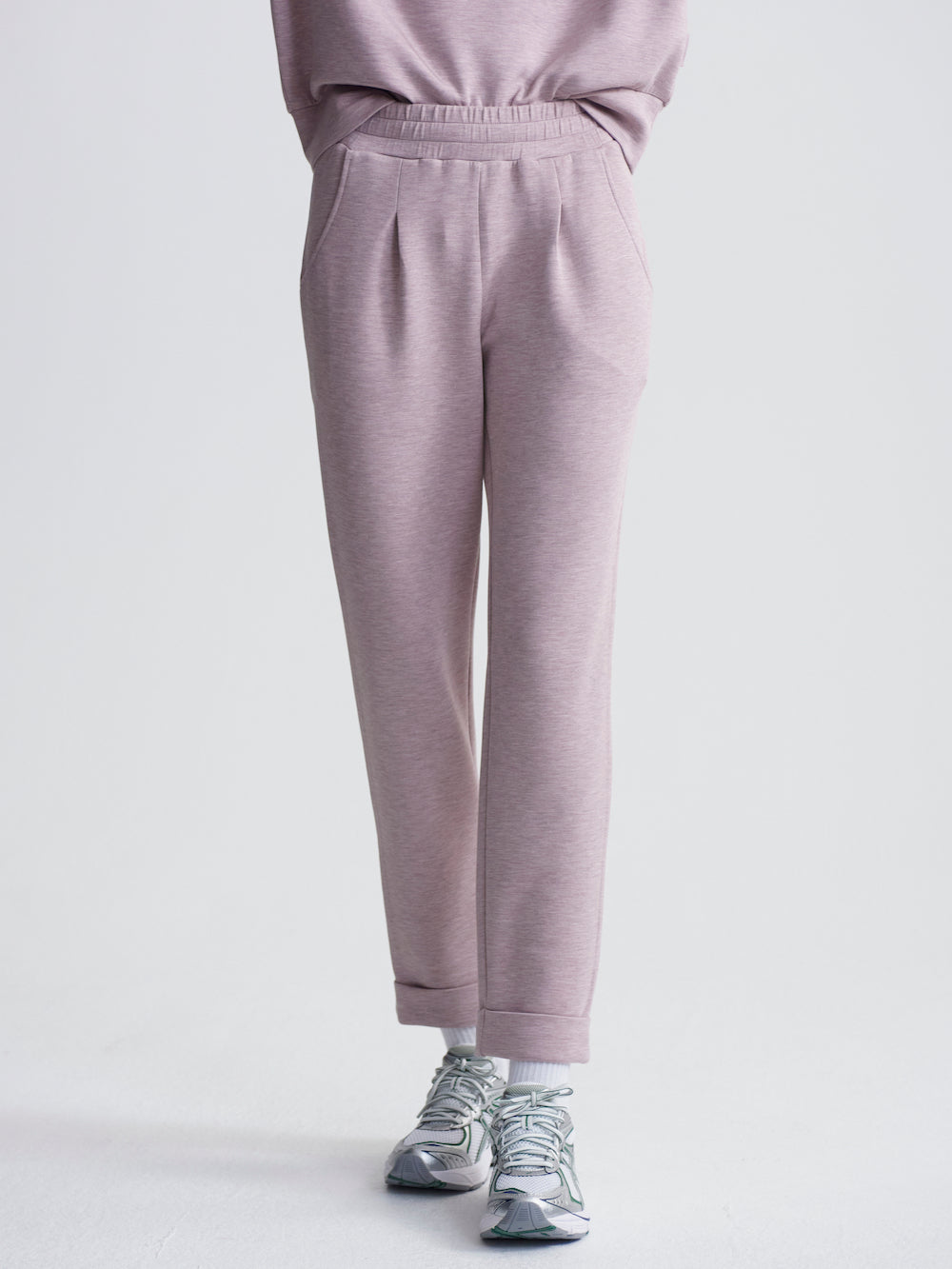 Varley Rolled Cuff Pant 28.5” - Mauve Marl Sleepwear - Other Sleepwear - Loungewear by Varley | Grace the Boutique