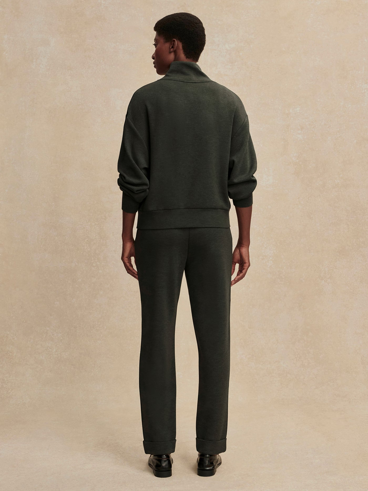 Varley Rolled Cuff Pant 28.5 - Olive Marl