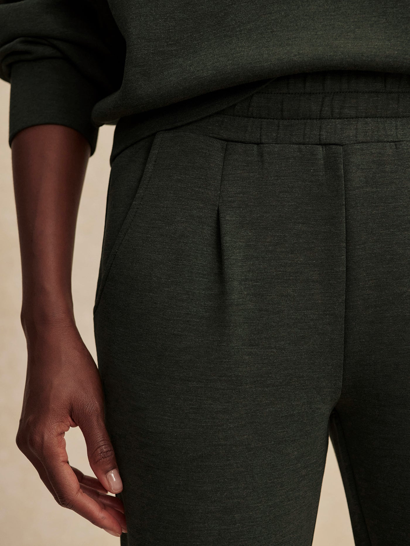 Varley Rolled Cuff Pant 28.5 - Olive Marl