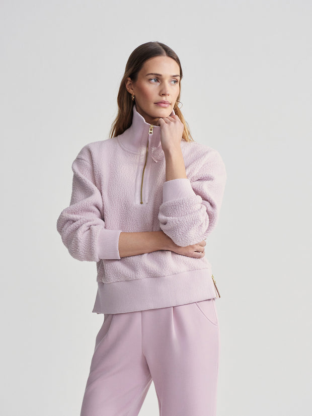 Varley Roselle Half Zip - Burnished Lilac Sleepwear - Other Sleepwear - Loungewear by Varley | Grace the Boutique