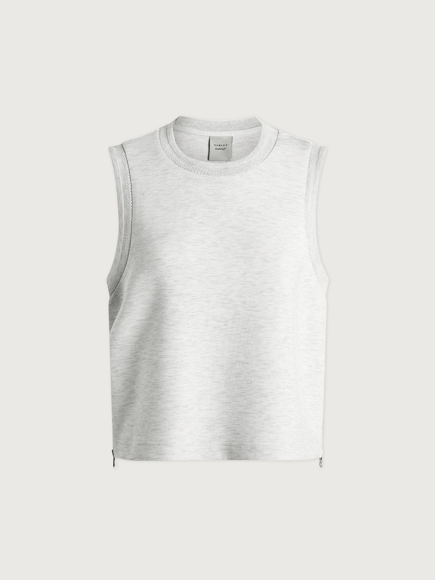 Varley Shea Crop Tank - Ivory Marl