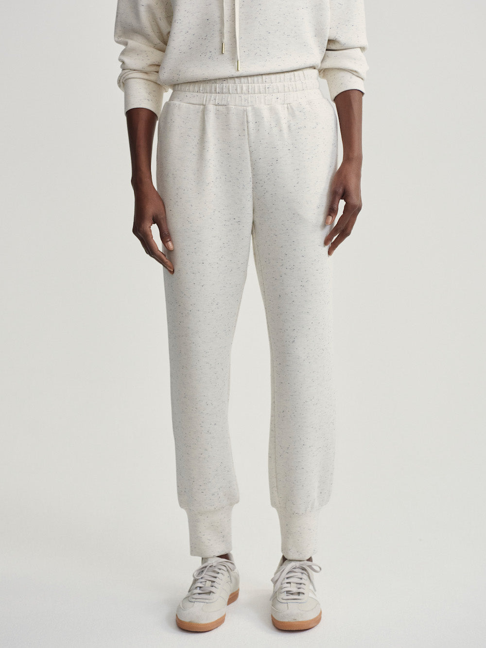 Varley Slim Cuff Pant 27.5 - Ivory Marl Fleck Sleepwear - Other Sleepwear - Loungewear by Varley | Grace the Boutique