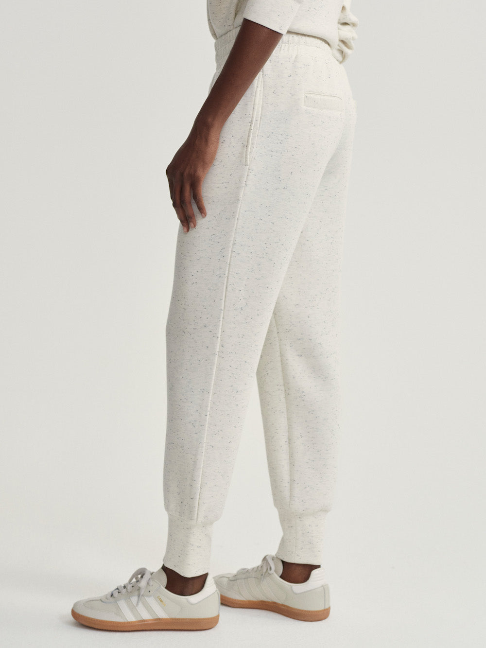 Varley Slim Cuff Pant 27.5 - Ivory Marl Fleck Sleepwear - Other Sleepwear - Loungewear by Varley | Grace the Boutique