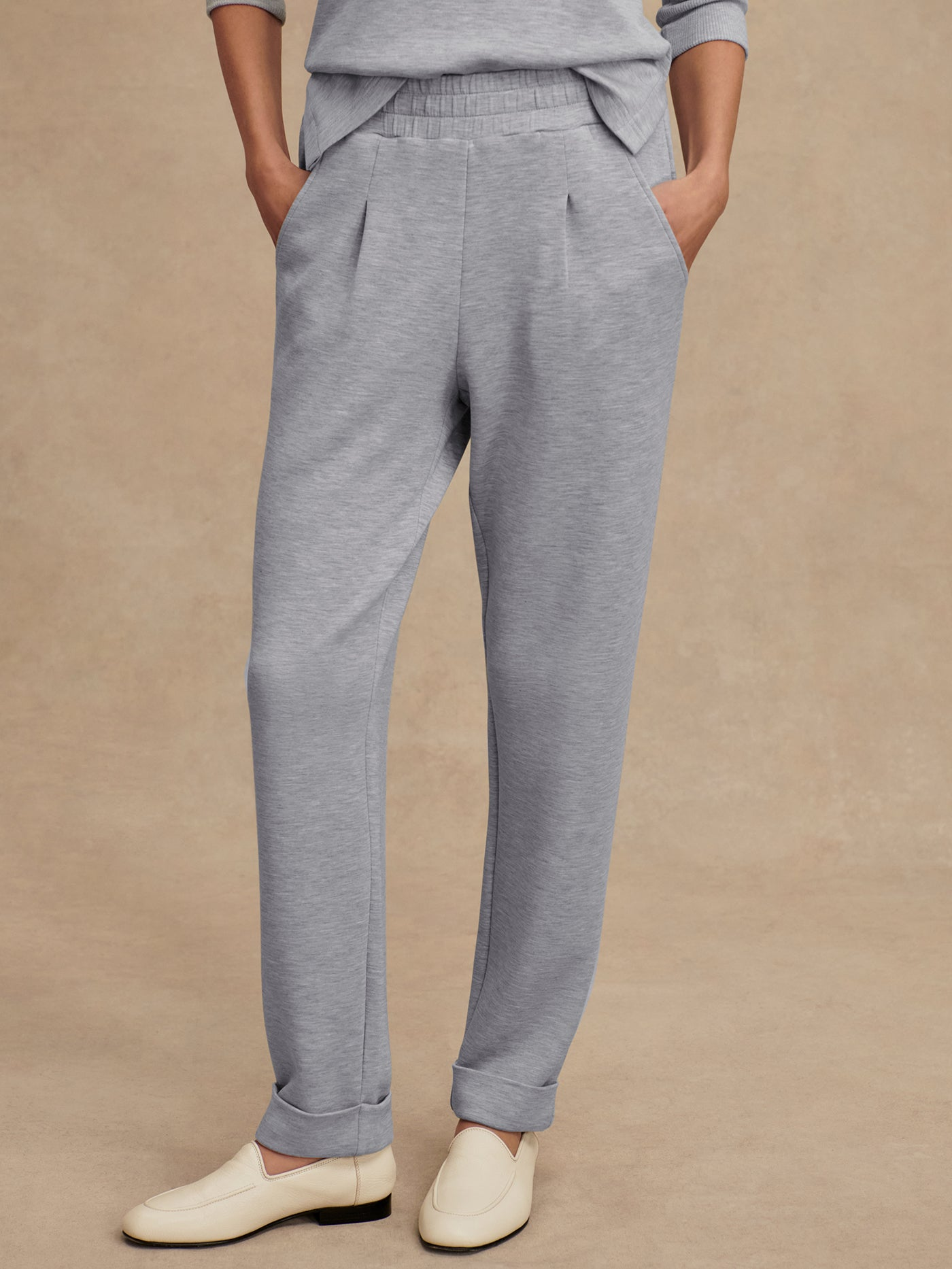 Varley The Rolled Cuff Pant 28.5” - Mid Blue Marl