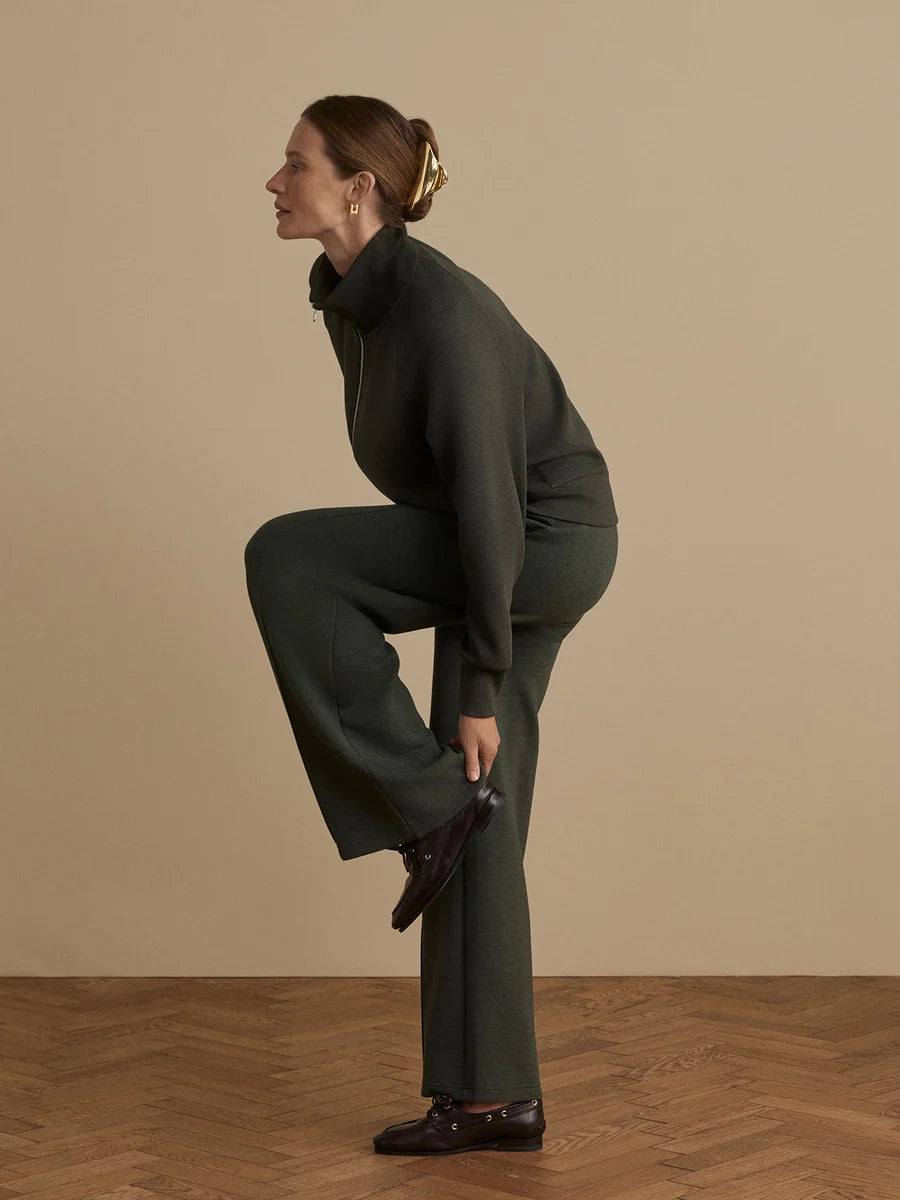 Varley Wide Leg Pant 30 - Olive Marl