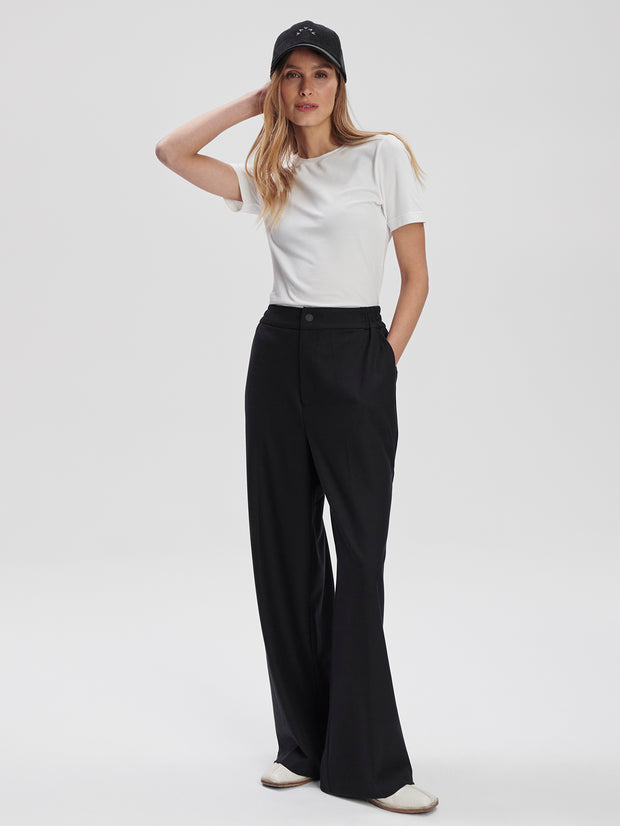 Varley Winnie Wide Leg 31.5” - Black Clothing - Bottoms - Pants - Dressy by Varley | Grace the Boutique