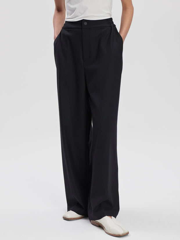 Varley Winnie Wide Leg 31.5” - Black Clothing - Bottoms - Pants - Dressy by Varley | Grace the Boutique