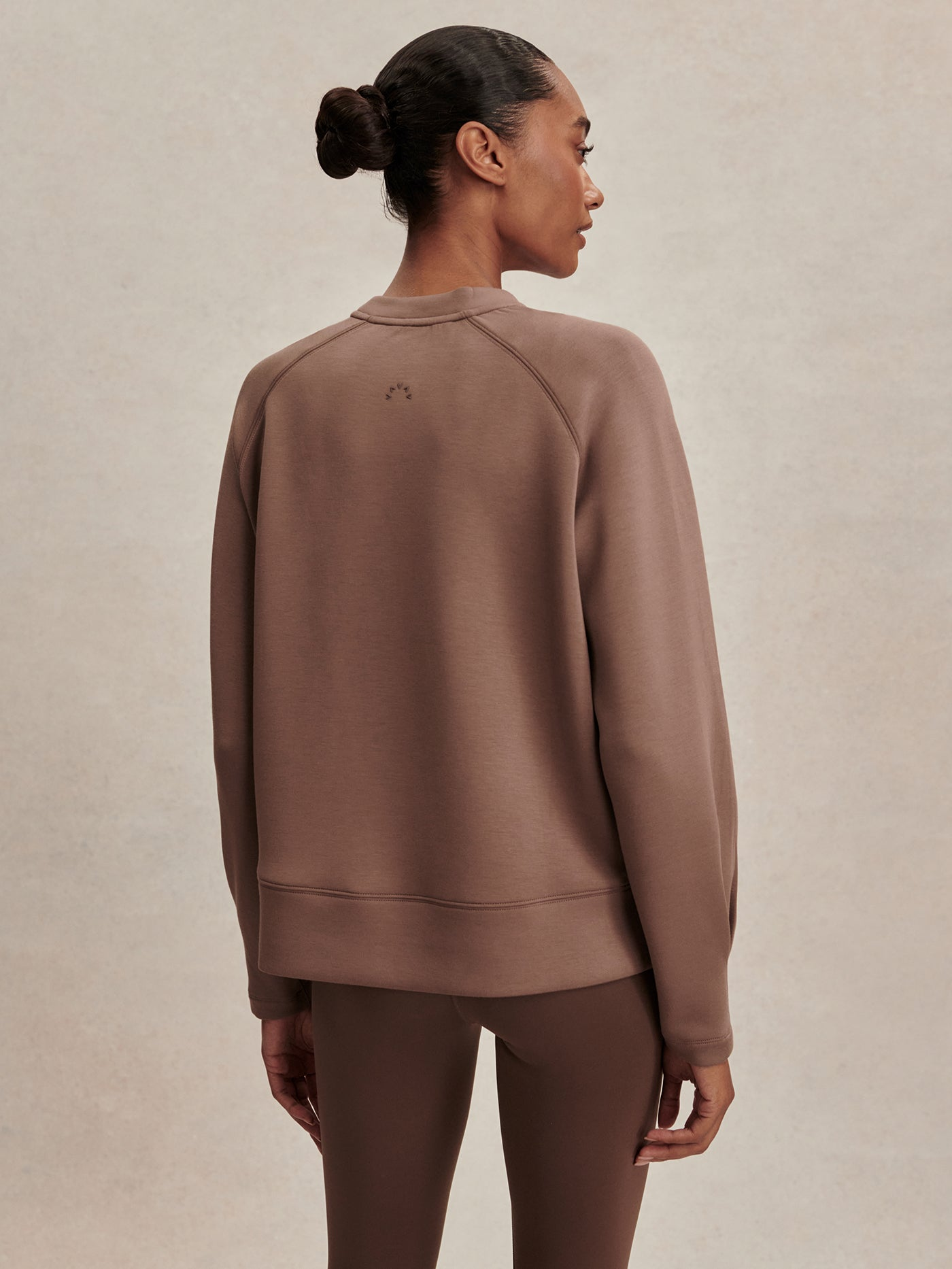 Varley Zosia Crew Neck Midlayer - Coffee Quartz