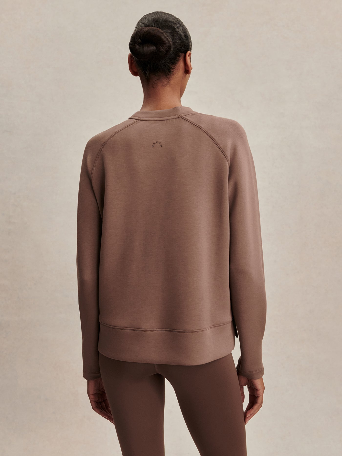 Varley Zosia Crew Neck Midlayer - Coffee Quartz