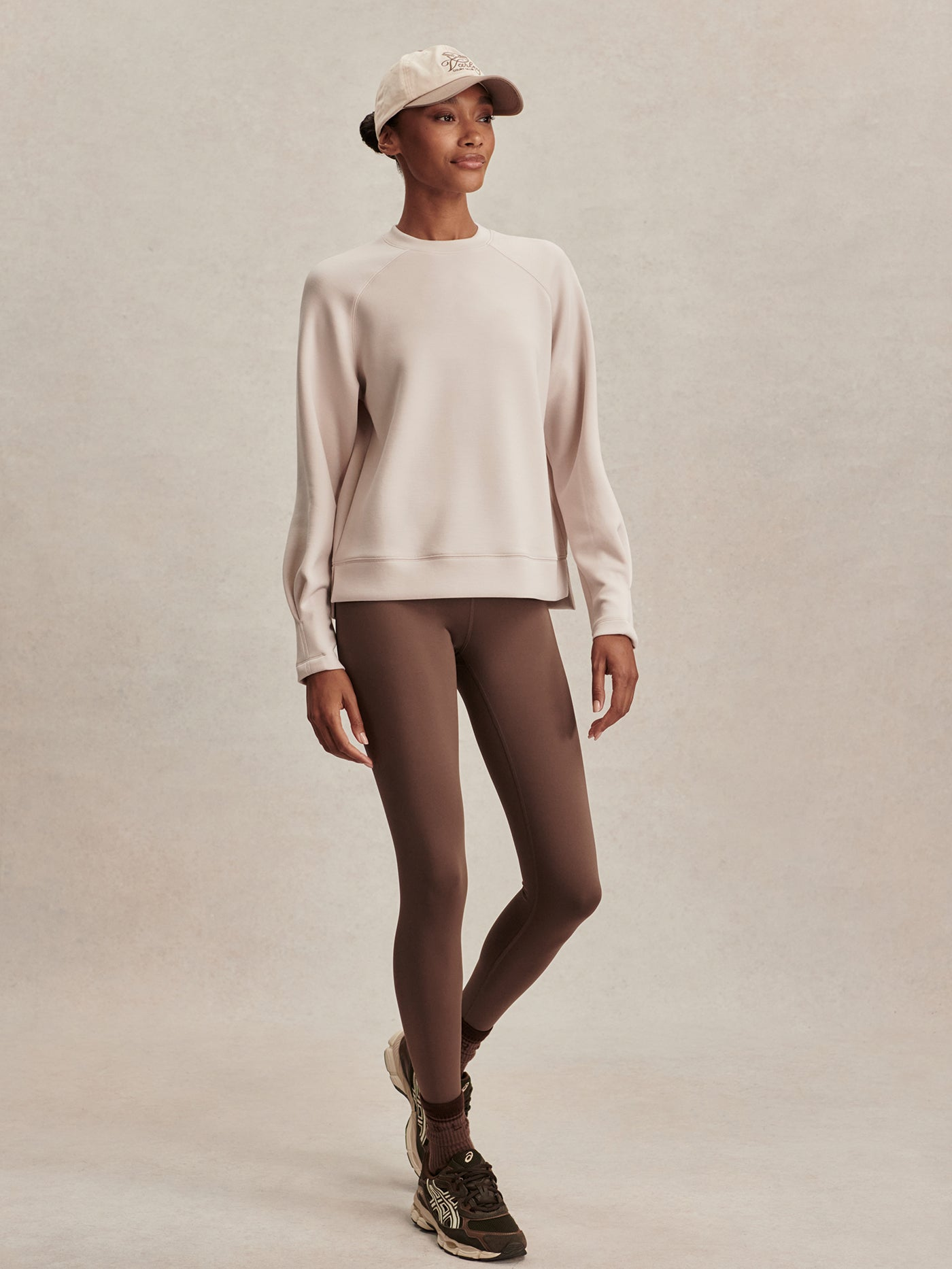 Varley Zosia Crew Neck Midlayer - Silver Grey