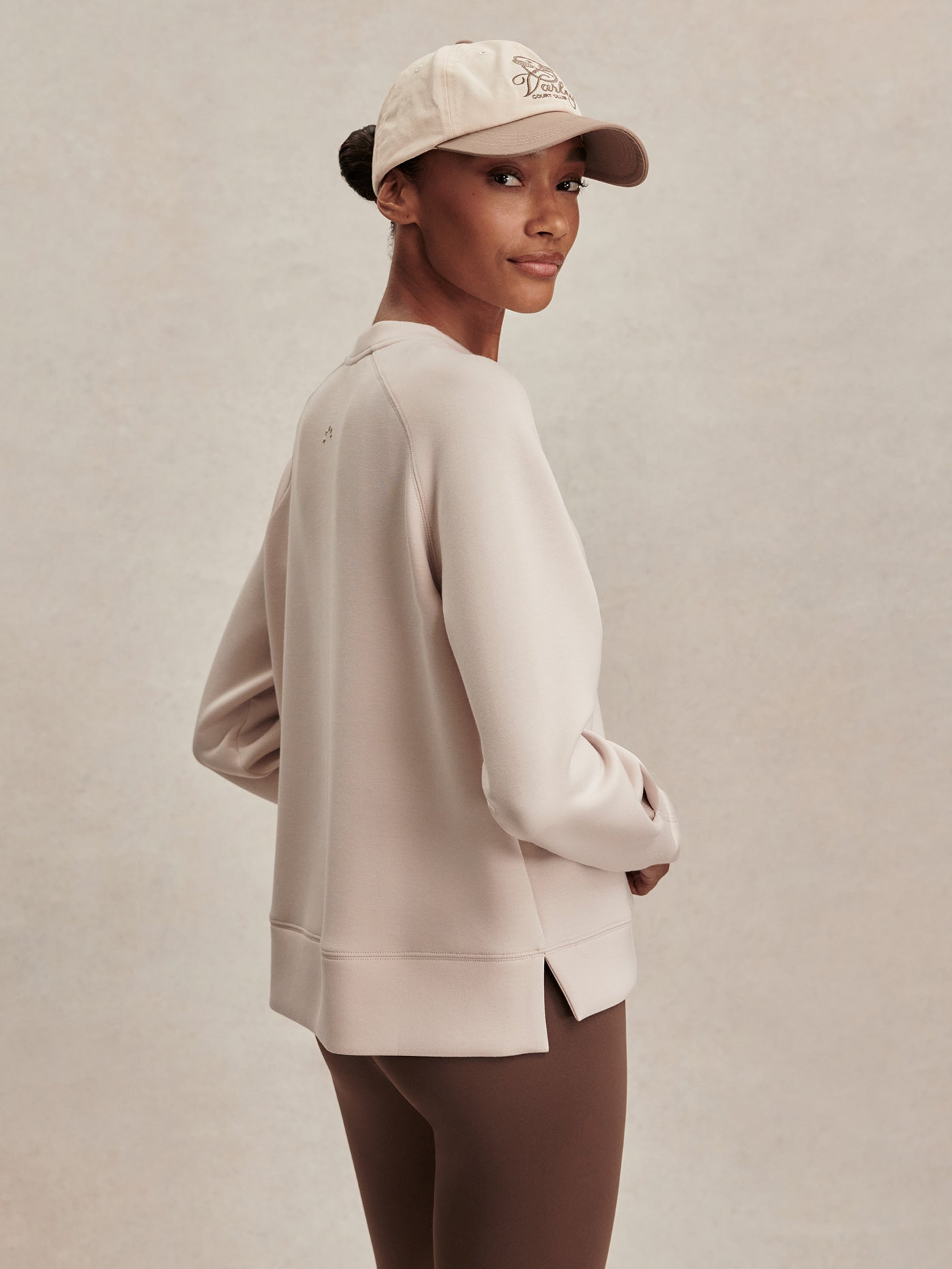 Varley Zosia Crew Neck Midlayer - Silver Grey