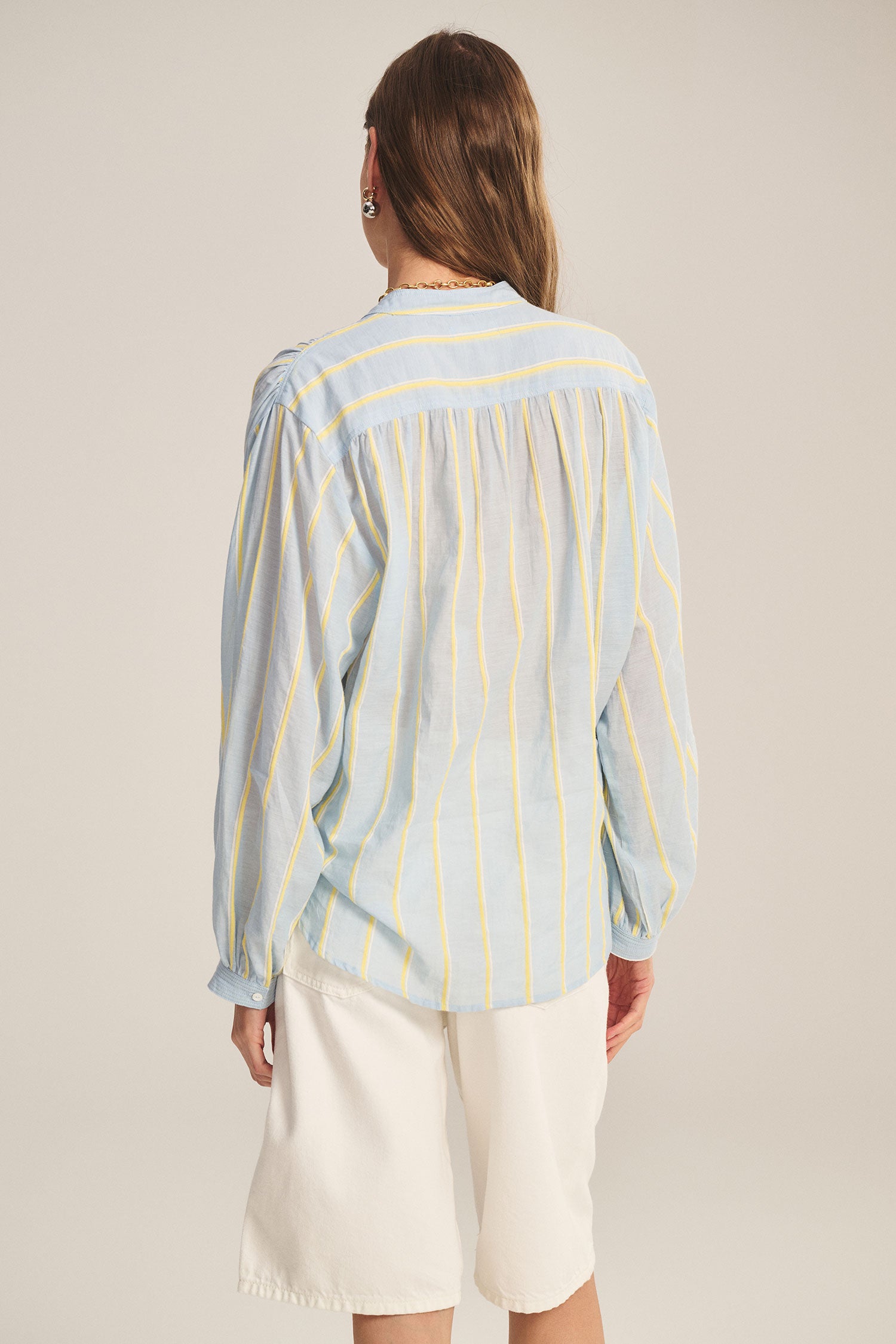 Velvet Analyn Striped Blouse - Blue