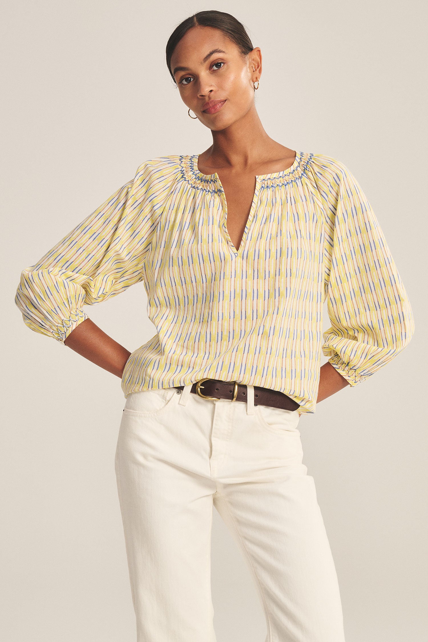Velvet Campbell Blouse - Buttercup