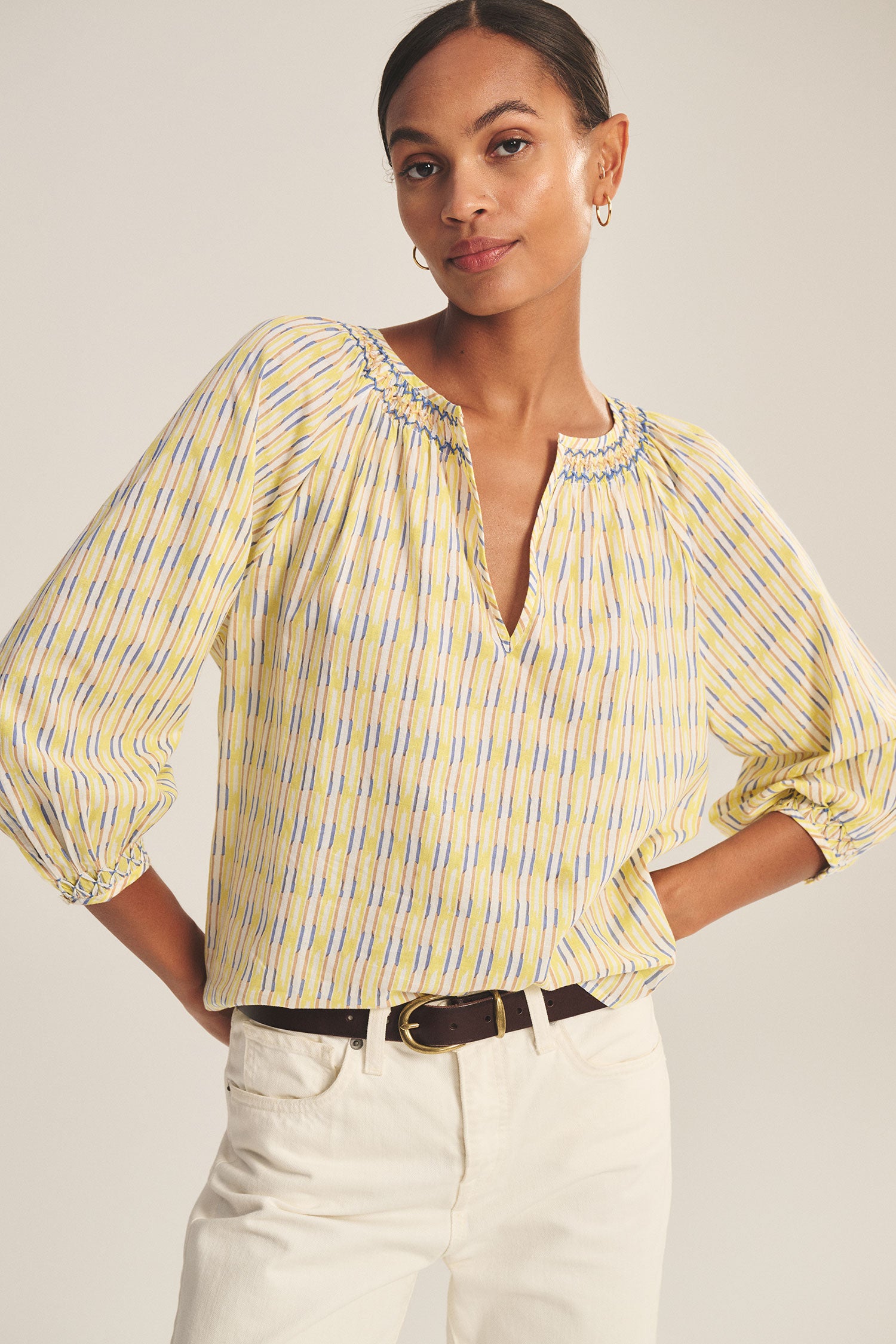 Velvet Campbell Blouse - Buttercup