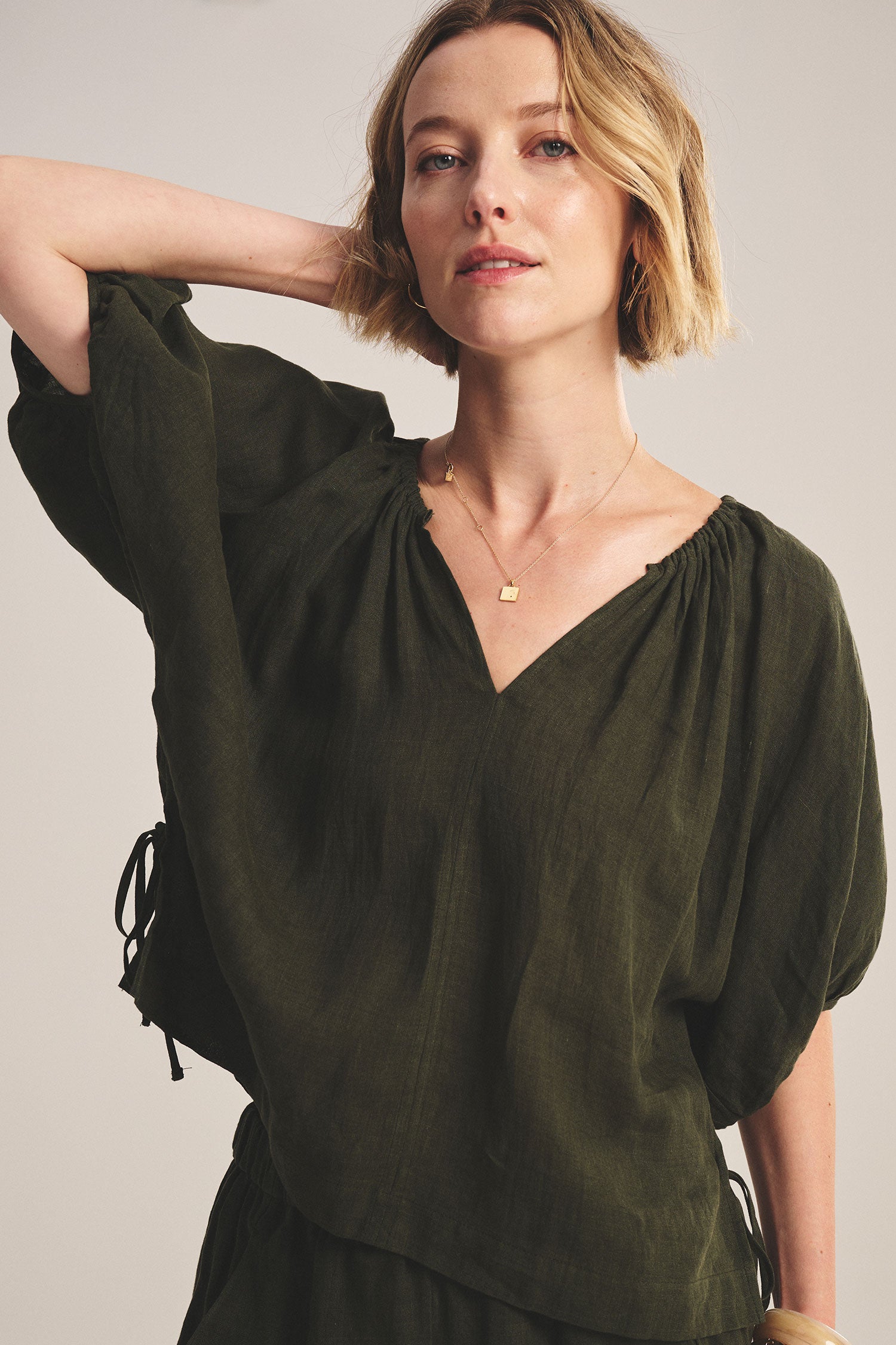 Velvet Cosette Linen Top - Tootsie
