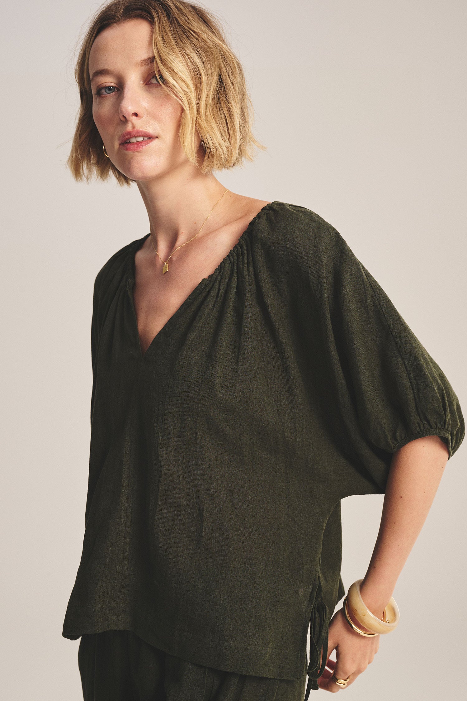 Velvet Cosette Linen Top - Tootsie