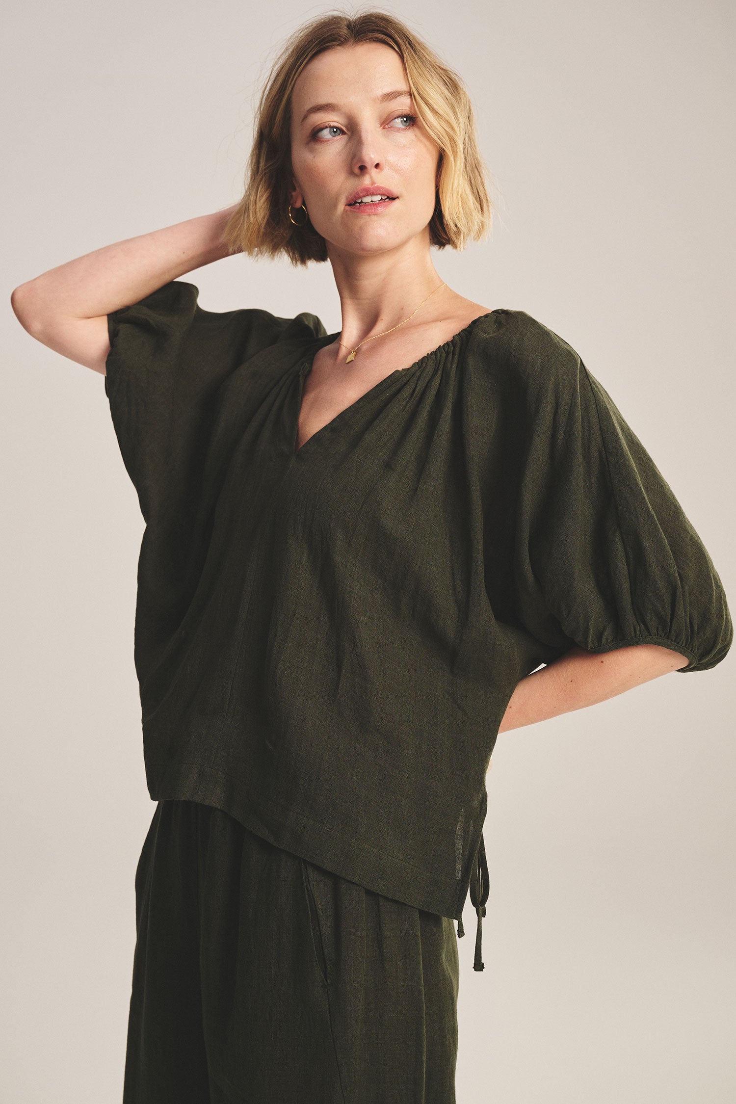 Velvet Cosette Linen Top - Tootsie