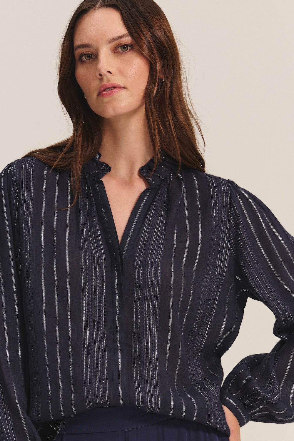 Velvet Cynthia Top - Navy