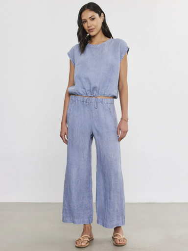 Velvet Lola Linen Pant - Blue Haze Clothing - Bottoms - Pants - Dressy by Velvet | Grace the Boutique
