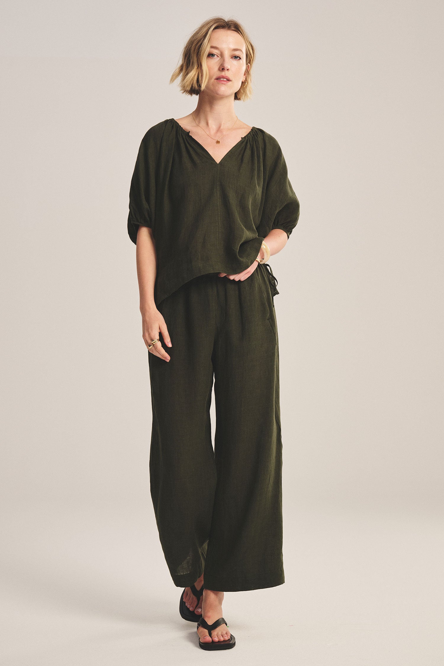 Velvet Lola Linen Pant - Tootsie