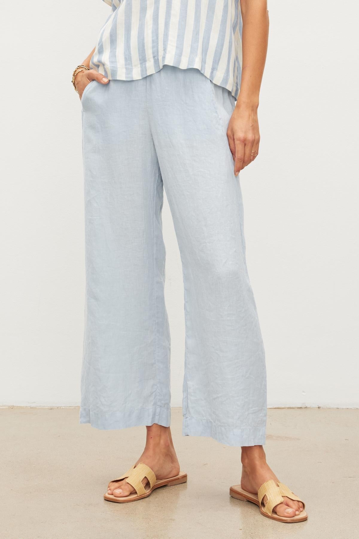 Velvet Lola Linen Pants - Billow Clothing - Bottoms - Pants - Dressy by Velvet | Grace the Boutique