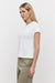 Velvet Marie Round Neck Tee - White Clothing - Tops - Shirts - SS Knits by Velvet | Grace the Boutique