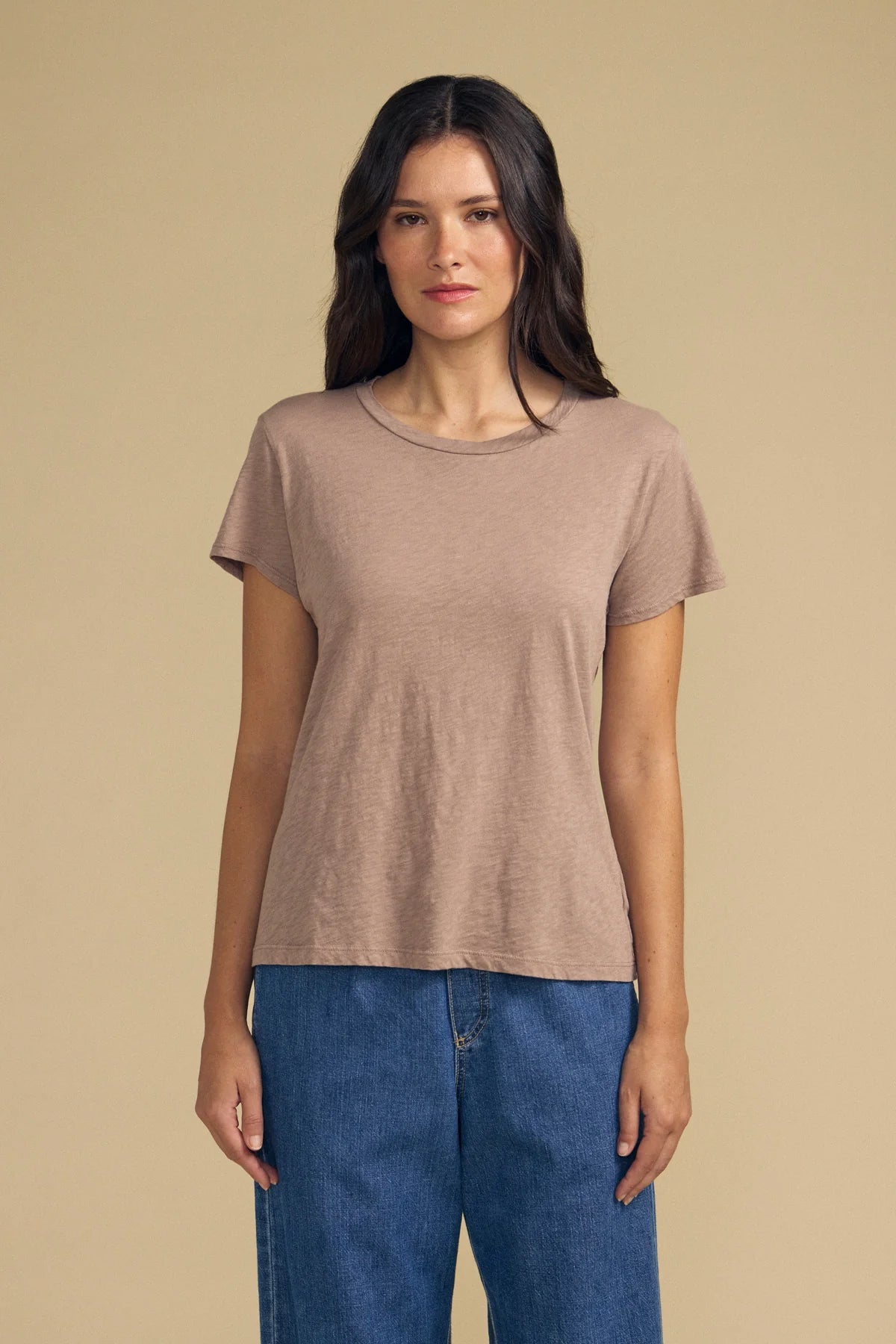 Velvet Odelia Tee - Faded Coco