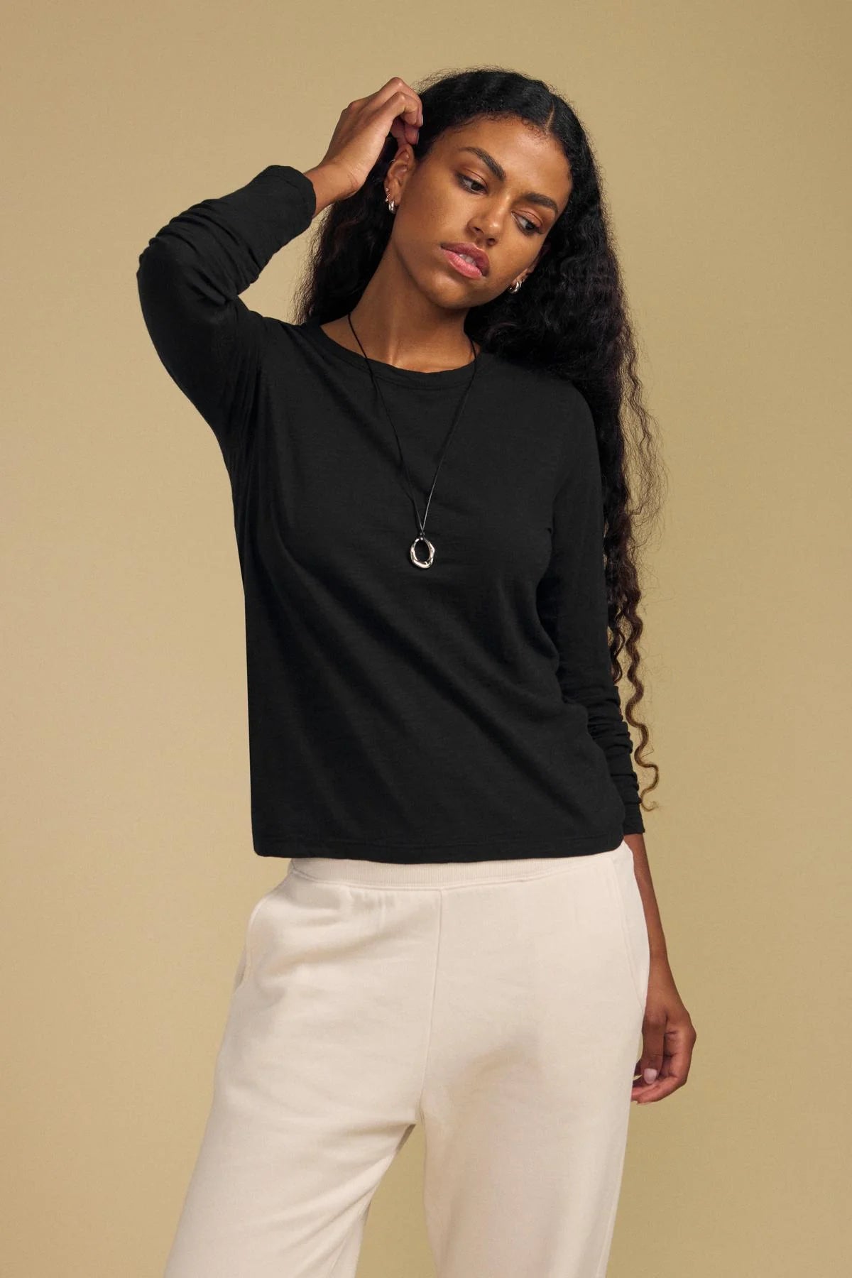 Velvet Originals Lizzie LS Tee - Black