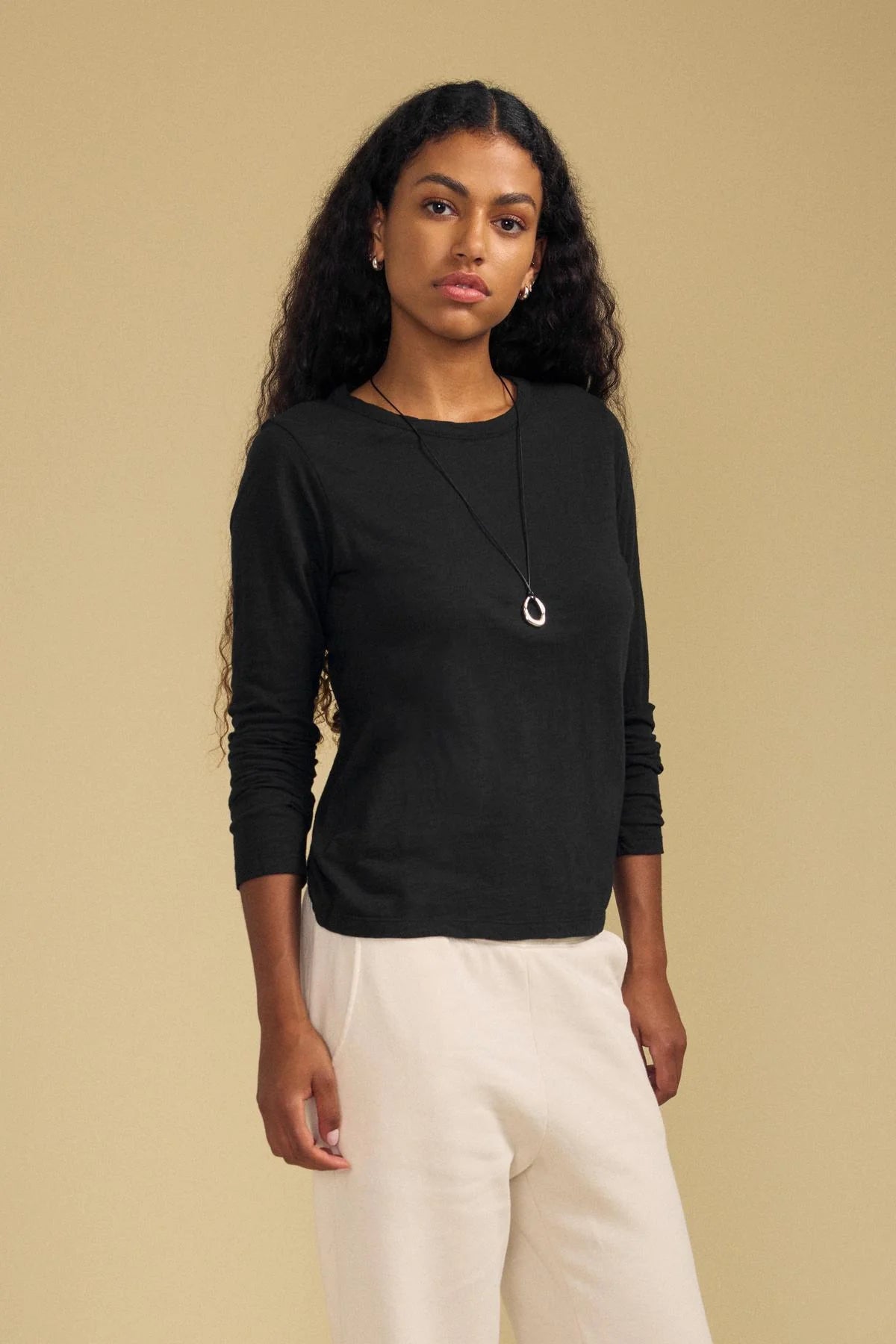 Velvet Originals Lizzie LS Tee - Black