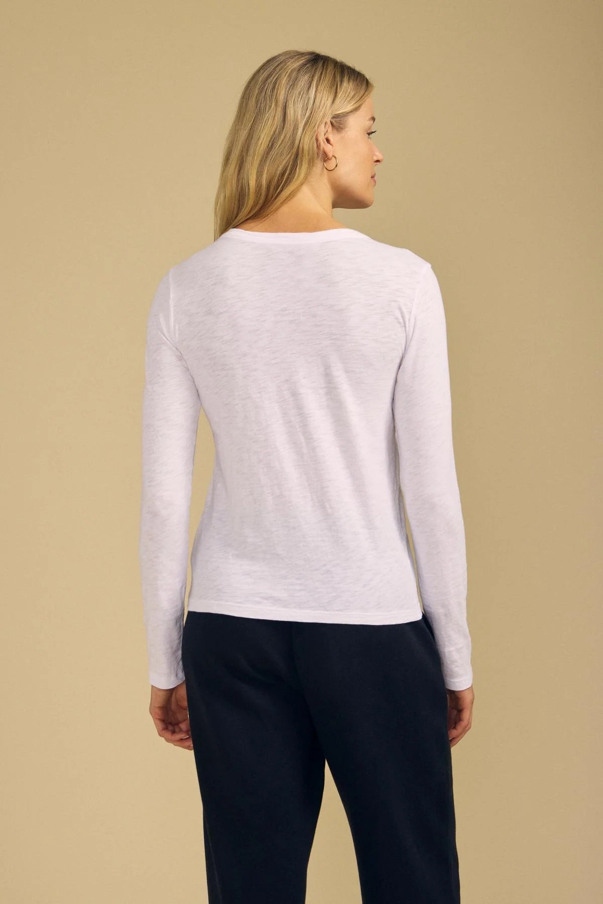 Velvet Originals Lizzie LS Tee - White