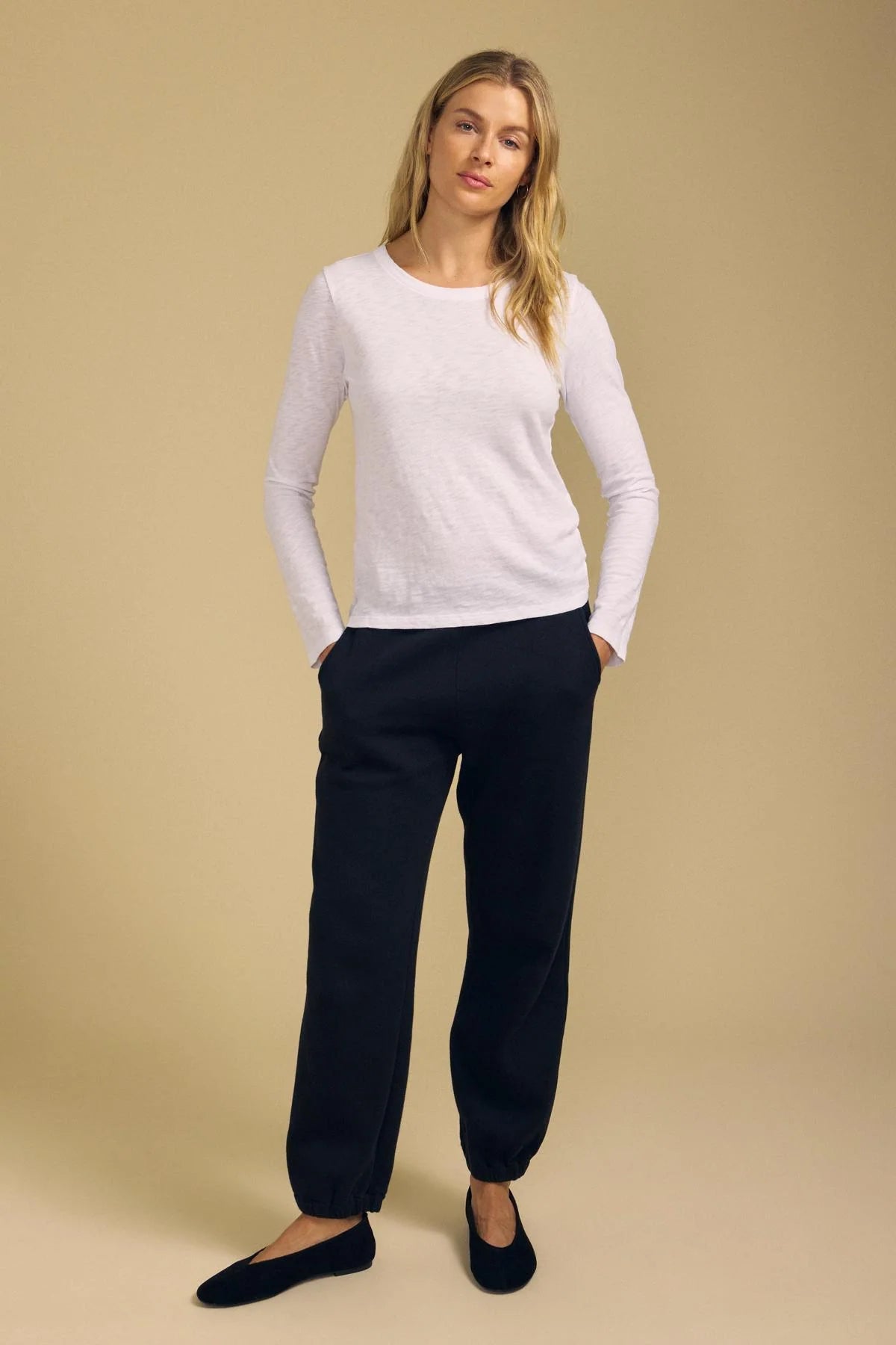 Velvet Originals Lizzie LS Tee - White